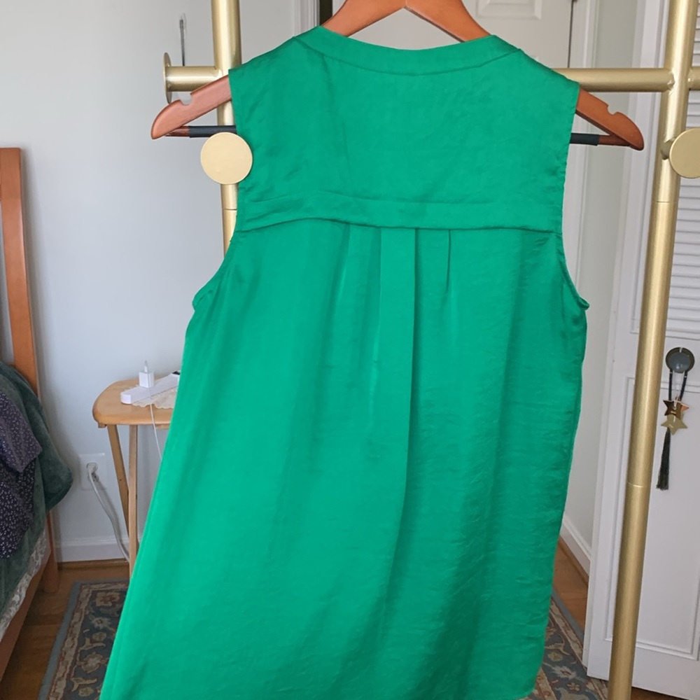 Anne Klein sleeveless top Green size 6 - Picture 10 of 14